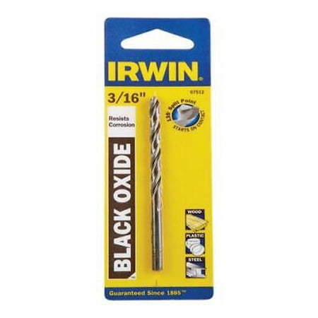 

3Pc Irwin 3/16 in. X 3-1/2 in. L High Speed Steel Drill Bit 1 pc