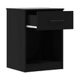 Mainstays Ardent Nightstand with 1 Drawer, Black