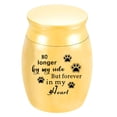 thumbnail image 2 of Walbest Everlasting Love Urns for Dog/Cat Ashes, 1.6" High Beautiful Keepsake Urns Mini Timeless Cremation Urns, Aluminum Simple Decorative Funeral Urns Engraved for Pet, 2 of 7