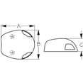 thumbnail image 2 of Sea Dog Navigation Light 400059-1 Combination Bow Light; LED; 12 Volt DC; 304 Stainless Steel; IP67 Waterproof; With 316 Stainless Steel Base, 2 of 2