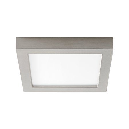 

7 inch 13.5W 1 Led Square Flush Mount-Satin Nickel Finish Bailey Street Home 766-Bel-4236058