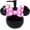 Black - Minnie Mouse, variant on Visualz Soap Dispenser - Pink & White Bathroom Accessory - Resin Lotion Pump