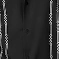 thumbnail image 6 of Afuyipoi Men's Floral Button-Down Shirt,Short Sleeve Turn-Down Collar Stylish Print Black M, 6 of 6