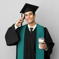 thumbnail image 5 of Haiem Teal Pattern Graduation Stole 2024 | Premium Satin Sash for Graduation Ceremony, 5 of 7