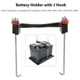 thumbnail image 3 of MasteelfCA 1 Set Battery Hold Down Bracket with J Hook Bolts Rubber Battery Holder Car Part, 3 of 7