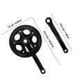 thumbnail image 2 of OULII 1 Set of Bike Crank Arm Plastic Black Replacement for Riders in Maintenance and Repair, 2 of 8