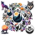 thumbnail image 4 of 35pcs-50pcs Fierce Stickers Wolf Nature Wolf Stickers Lunar Stickers for Guitars Luggage Notebooks, 4 of 9
