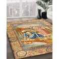 thumbnail image 3 of Ahgly Company Machine Washable Indoor Rectangle Traditional Red Fox Red Area Rugs, 8' x 10', 3 of 7