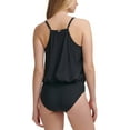 thumbnail image 3 of Calvin Klein Womens Blouson V-Neck One-Piece Swimsuit, 3 of 3