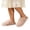 Pink, variant on Iyufng Womens Striped Fuzzy Plush Close Toe Slippers Soft Warm Cozy Slip on Indoor House Slides