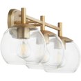 thumbnail image 2 of Lyon 3 - Light Aged Brass Brass Contemporary Wall Sconce, 2 of 2