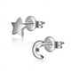 thumbnail image 2 of Pendientes de moda con estrella y luna, joyería para niñas y mujeres, pendientes exquisitos y brillantes, 2 of 5