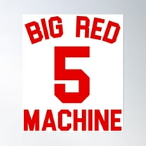 Johnny Bench - Big Red Machine Poster Wall Art, Modern Wall Decor For Living Room Bedroom, 12x18 UNFRAMED