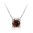 thumbnail image 3 of Moissanite Necklace for Women 1ct Round Cut D Color VVS1 925 Sterling Silver Diamond Necklace Moissanite Pendant Necklace for Women with Certificate, 3 of 9