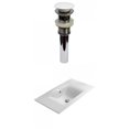 thumbnail image 1 of American Imaginations 23.8-in. W 1 Hole Ceramic Top Set In White Color - Overflow Drain Incl. AI-30408, 1 of 1