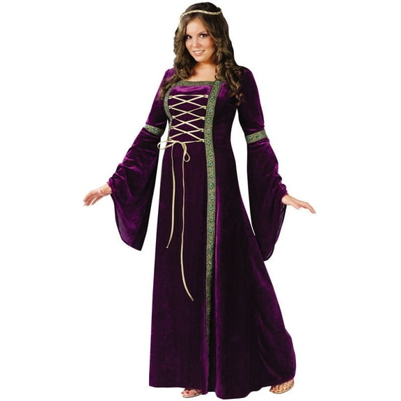 Fun World Renasissance Lady Halloween Fancy-Dress Costume for Adult, Women's Plus Size