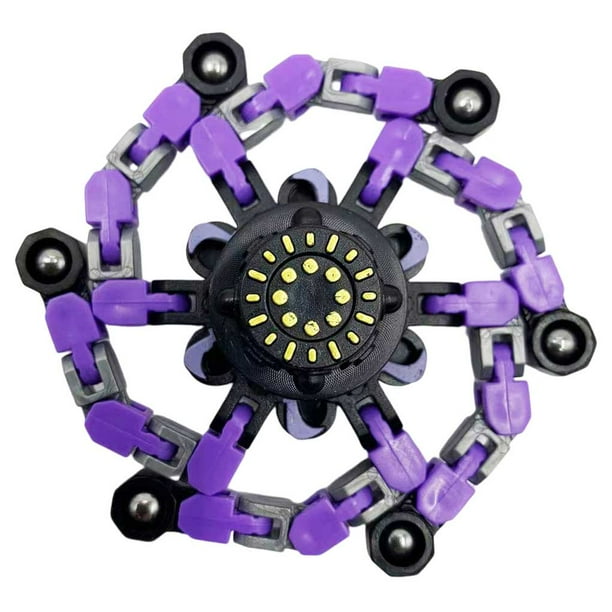 Vogacara Juguete para aliviar el estrés deformable DIY para niños, giroscopio giratorio con punta de dedo, cadena creativa, Robot giroscópico mecánico Juguetes No.2 Vogacara FN007767-02