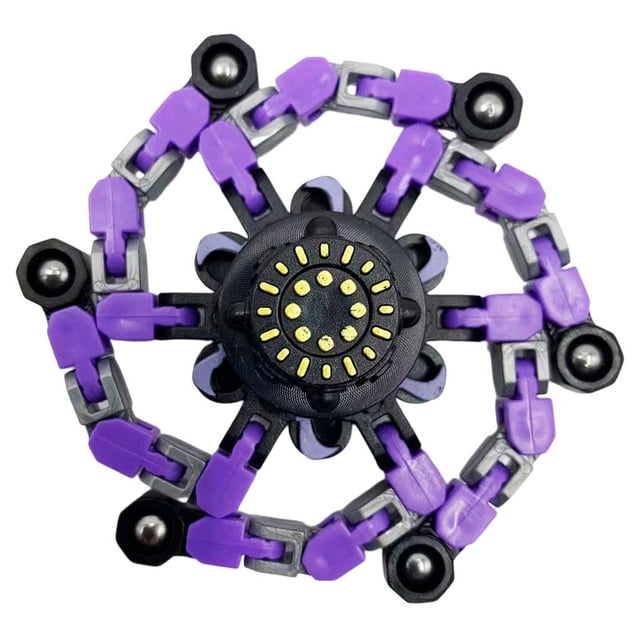 Vogacara Juguete para aliviar el estrés deformable DIY para niños, giroscopio giratorio con punta de dedo, cadena creativa, Robot giroscópico mecánico Juguetes No.2 Vogacara FN007767-02