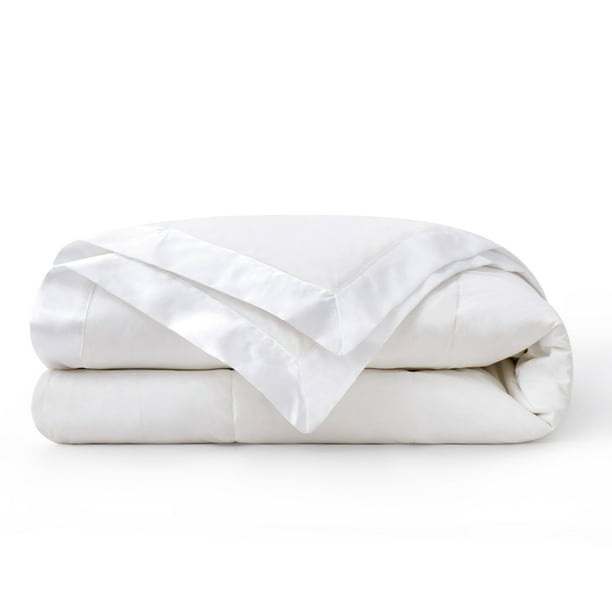 Puredown Light Weight Down Blanket, Cotton Cover, Satin Weave
