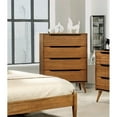 thumbnail image 2 of Furniture of America Belkor Mid-Century Modern Wood 4-Drawer Chest in Oak, 2 of 8