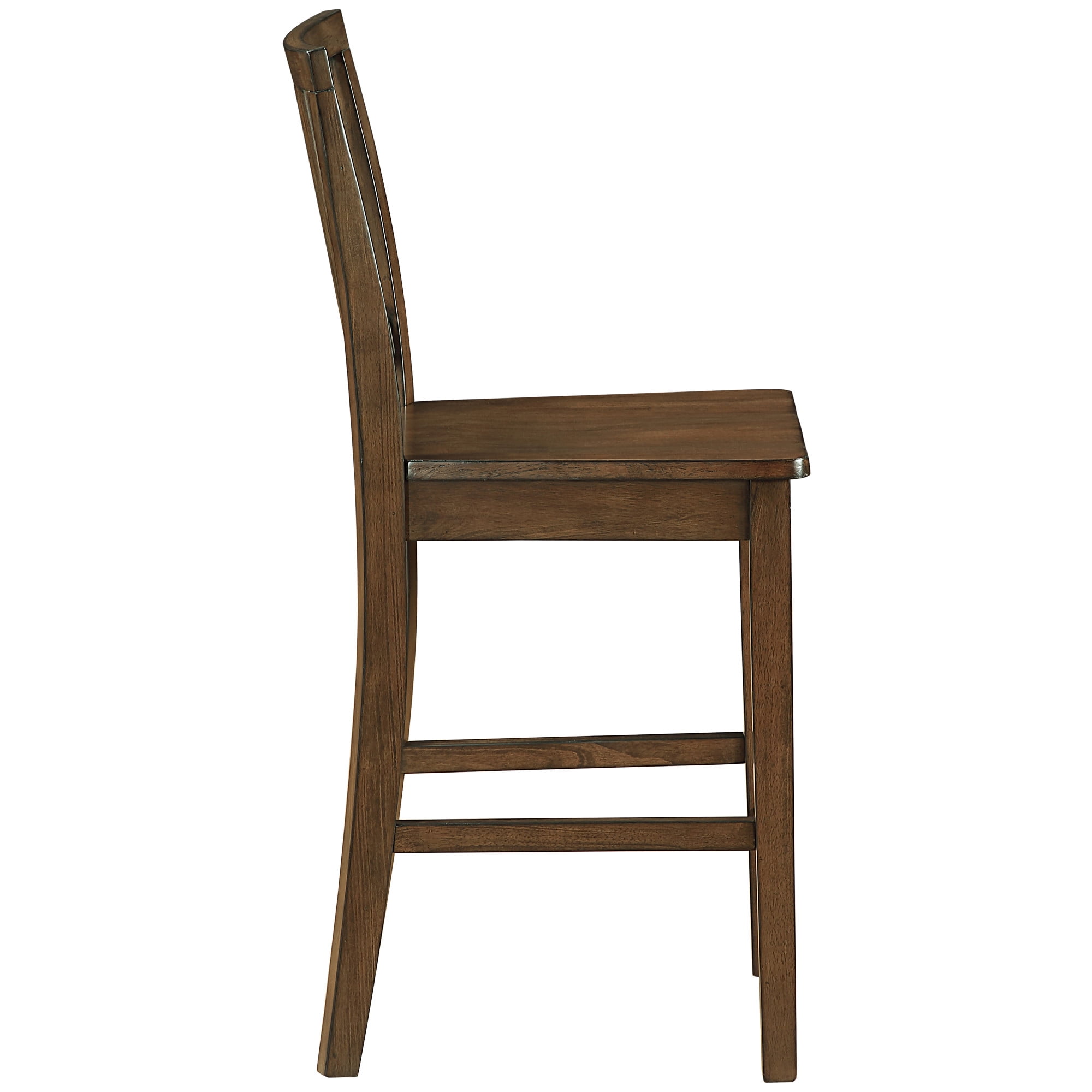 Steve Silver Joplin Transitional Walnut Set of 2 Dining Counter Chair