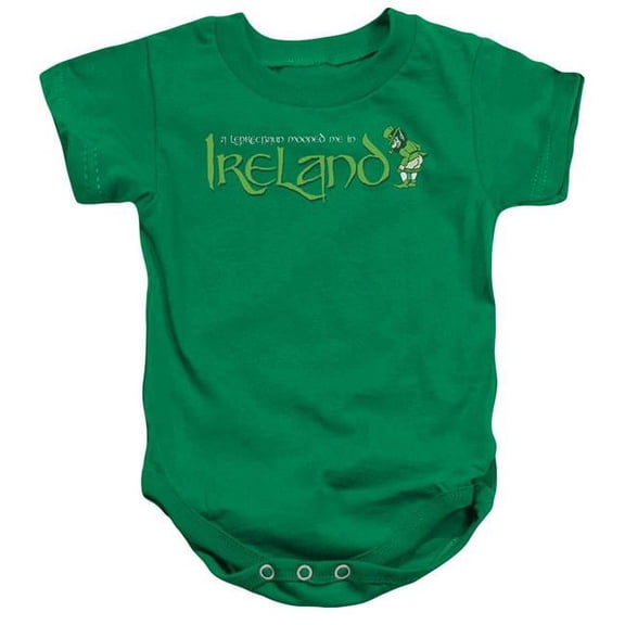 Trevco ATA402C-SS-1 Leprechaun Moon-Infant Snapsuit, Kelly Green - Small - 6 Month