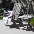 thumbnail image 5 of POLYTEAK Traditional Element Adirondack Chair, All Weather Poly Lumber Grey, 5 of 7