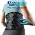 thumbnail image 2 of Fitomo Back Brace for Lower Back Pain Relief, Extra Lumbar Support Pillow, Lightweight Carbon Fiber Splints, Ultra-thin Mesh, Adjustable Fit, for Und, 2 of 6