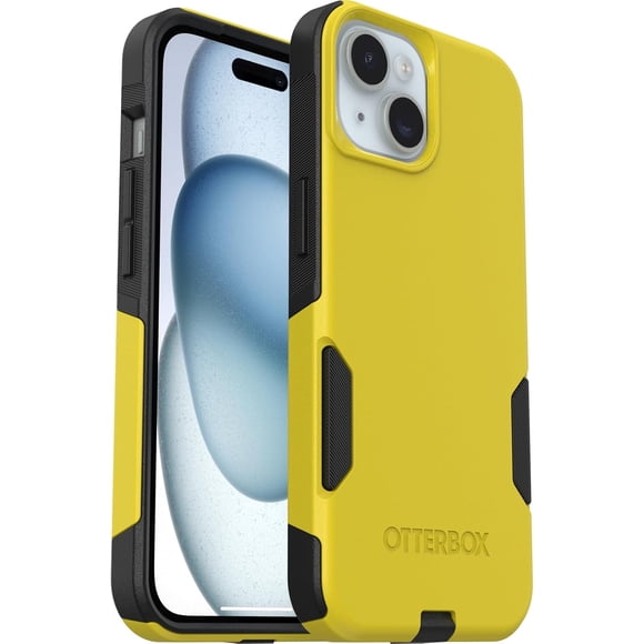 OtterBox iPhone 16e (Only) - Commuter Series Case - Night (Black/Yellow) - Slim & Tough - Pocket-Friendly - with Port Protection - Non-Retail Packaging