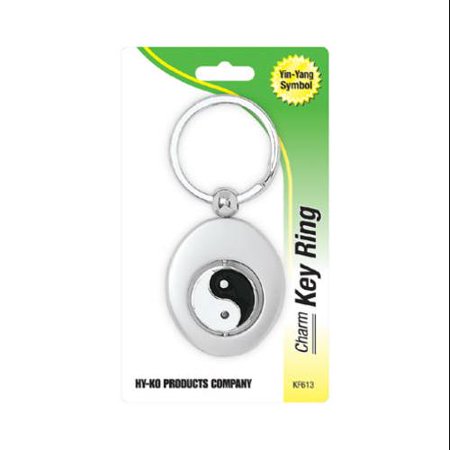 HY-KO PROD CO Key Chain, Yin-Yang, Silver