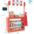 thumbnail image 3 of Movie Theatre Snack Bar Wooden Playset - Pretend Concession Stand Fun- Full Set Includes Popcorn Machine, Hot Dogs, Candy Bars, Sodas, Cash Register, Credit Card & More- Kids Play Food Activity Center, 3 of 5