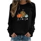 thumbnail image 2 of ICHUANYI Clearance Thanksgiving Fashion Women's Casual Long Sleeve Printed Ladies Sweatshirts Tops(Black, M) ICHUANYI WER2023081402861, 2 of 5