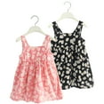 thumbnail image 3 of WOLLED Baby Girls Tutu Cotton Dress Toddler Summer Sleeveless Backless Party Dresses Flower Princess Birthday Sundress 1-6Y, 3 of 10