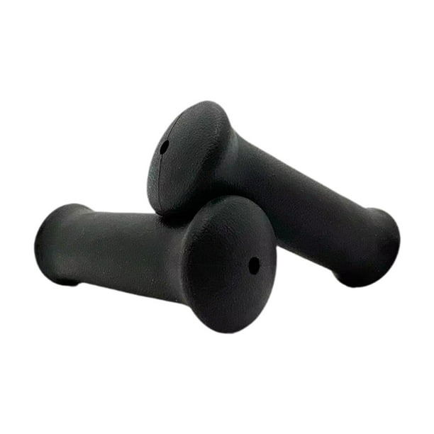 Paquete de 2 puños suaves y antideslizantes para manillar de bicicleta infantil y de equilibrio. Negro
