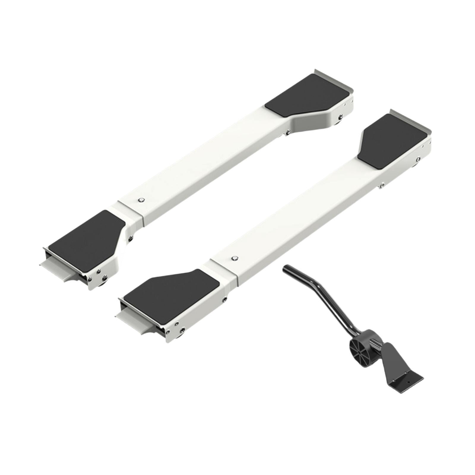 Baoblaze Extendable Appliance Rollers Dryers Holder for Refrigerator Washing Machines White