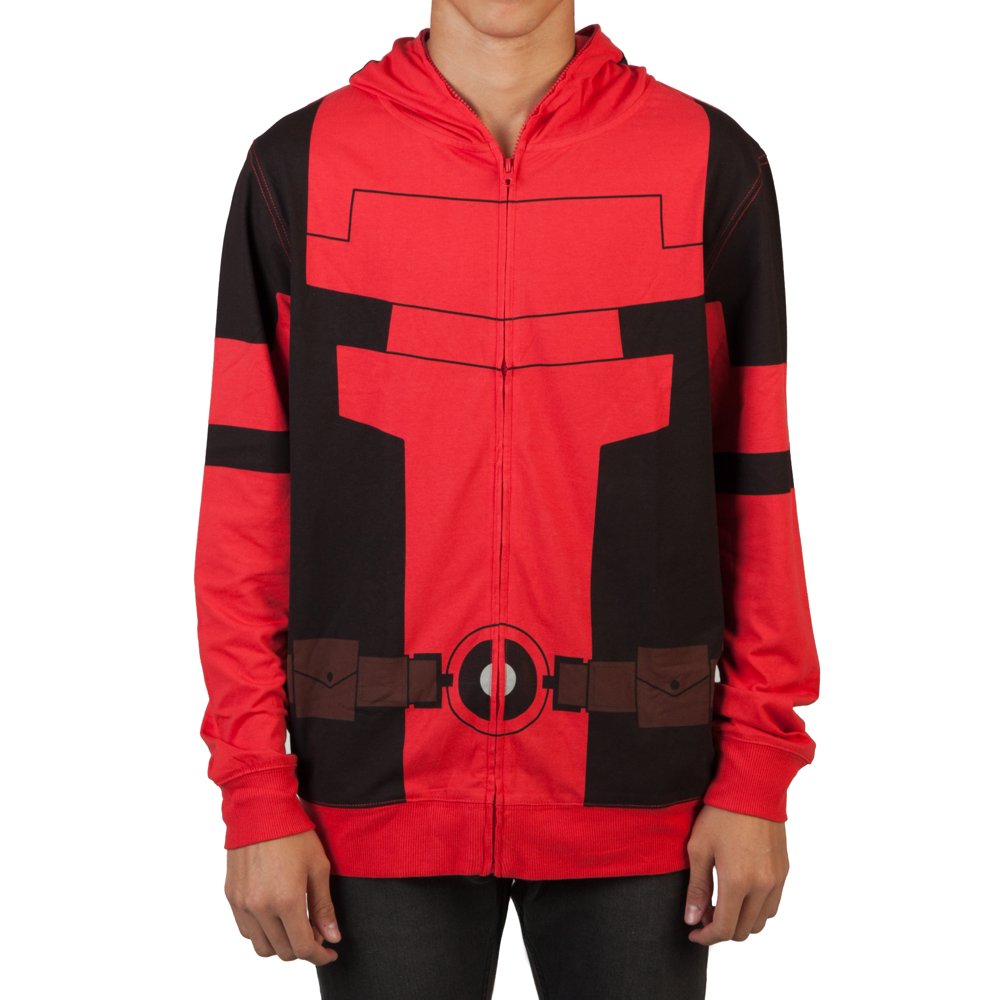 deadpool zipper hoodie