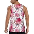 thumbnail image 3 of Haiem Peonies And Roses Men Workout Tank Top Gym Bodybuilding Sleeveless Muscle T Shirts Athletic Tank Breathable Workout Shirt-4X-Large, 3 of 9