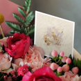 thumbnail image 3 of 3drose, Butterflies, Music Notes,and Violin with Flowers, Pastel Peach and Lavender, 12 Greeting Cards with Envelopes, 3 of 7