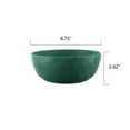thumbnail image 6 of Mainstays - Green Round Plastic Cereal Bowl, Wavy Checkered Etched, 38-Ounce, 6 of 6