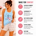 thumbnail image 5 of Andree Joan Womens Pajama Shorts Set Sleeveless Girls Sleep Shirt and Pajama Shorts 2 Piece, 5 of 7