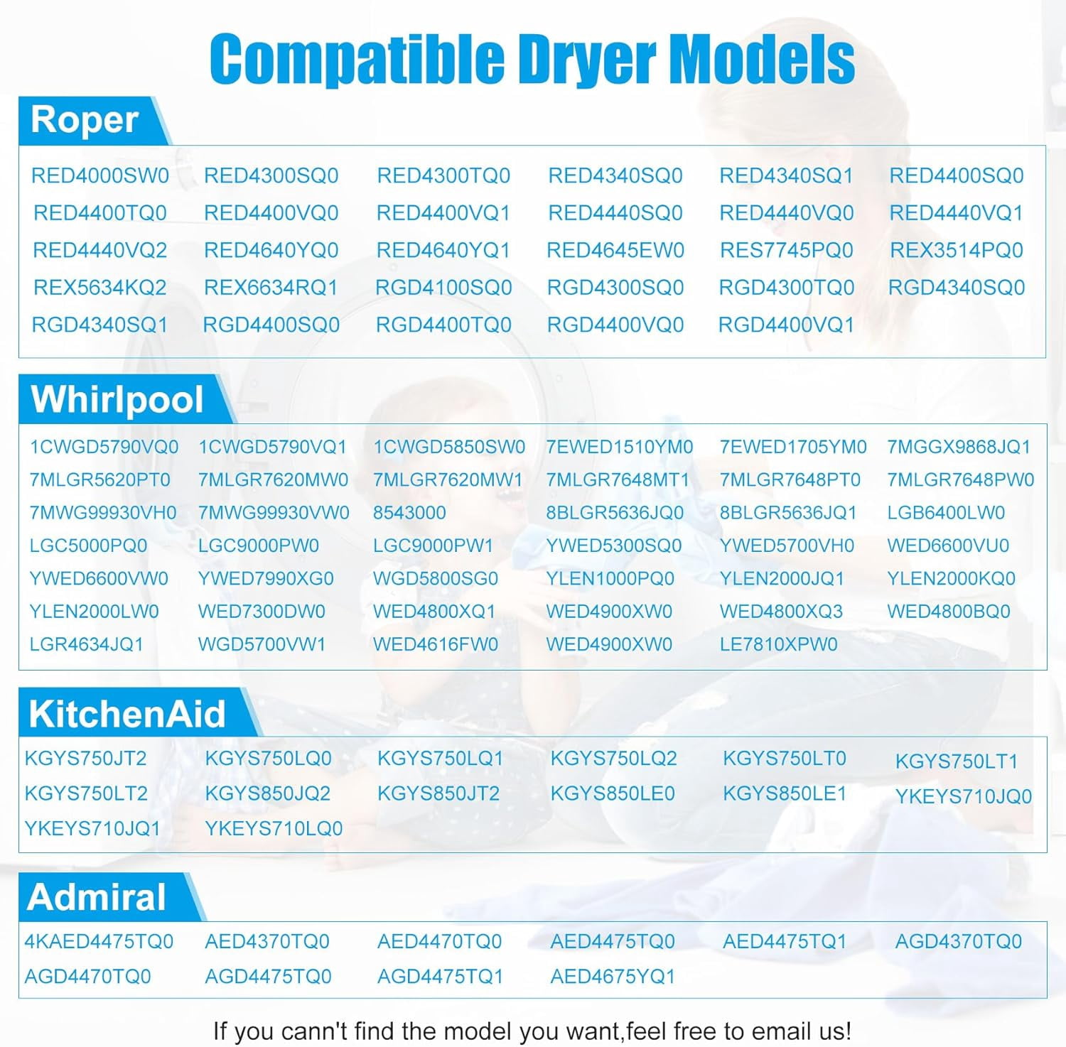 4392065 Dryer Repair Kit for Whirlpool Kenmore Maytag Amana Dryer, Includes 341241 Dryer Belt 349241T Roller 691366 Idler Pulley, Fits WED4815EW1 NED4655EW1