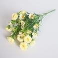 thumbnail image 3 of D GROEE 3PCS Fake Flowers Small Wild Flower Faux Plastic Flowers for Home Wedding Kitchen Garden Table Centerpieces Indoor Outdoor Decor, 3 of 7