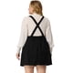 thumbnail image 4 of Vestido de mujer de talgrande con tirantes y cintualde ante Negro XL, 4 of 6