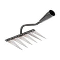 thumbnail image 3 of Garden Rake Cultivating Planting Rake Rust Resistant Carbon Steel Weeding Removal Rake Lawn/Leaf Rake for Yard Loosening Planting Gardening with 6 Tines, 3 of 10