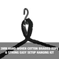 thumbnail image 5 of Bliss Hammocks Island Rope Hammock Chair with Spreader Bar - Black, 60" L x 40" W, 5 of 6