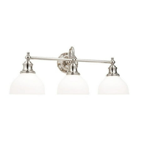 

Three Light Wall Sconce 25.75 inches Wide By 10.25 inches High-Polished Nickel Finish Bailey Street Home 116-Bel-673461