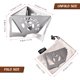 thumbnail image 5 of 2 uds Gotero de café plegable portátil de Acero inoxidable Plata yeacher, 5 of 8