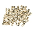 thumbnail image 2 of 100x Antique Gold/ Acrylic Alphabets Beads Spacer Jewelry Making, 2 of 7