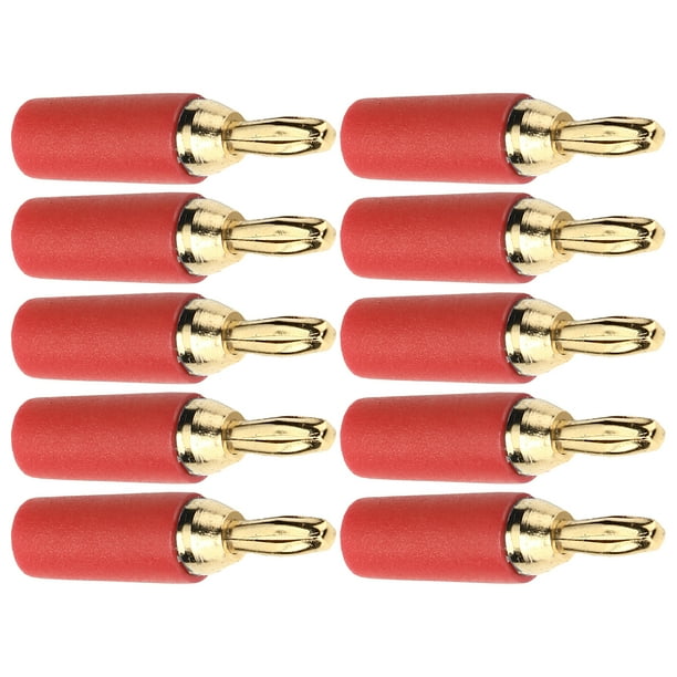 Juego de conectores tipo banana BuyWeek 10 piezas Conector tipo banana macho 2,5 mm