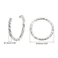 thumbnail image 2 of Uxcell Open Jump Rings 50Pack 15mm O-ring Connectors for Jewelry Making, Silver, 2 of 5